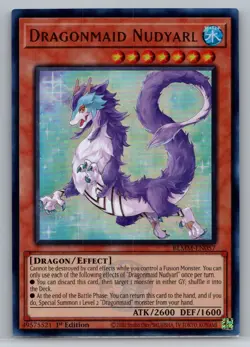 Dragonmaid Nudyarl - Emblazoned Ultra Rare 1st Edition BLMM-EN057 - YuGiOh - Image 1