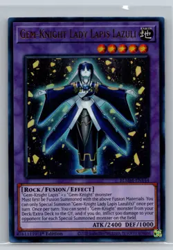 Yugioh! Gem-Knight Lady Lapis Lazuli - BLMM-EN144 - Ultra Rare - 1st Edition - Image 1