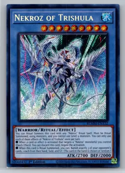 BLMM-EN132 Nekroz of Trishula Alt Art Secret Rare 1st Ed YuGiOh - Image 1
