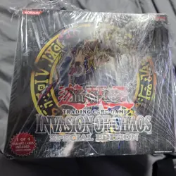 2004 Yugioh Invasion Of Chaos Special Edition Box Bundle Sealed *SLIGHT RIP* - Image 1