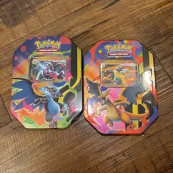 Pokemon Mega Charizard -Set of 2- Tins - Image 1