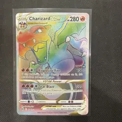 Pokemon Rainbow Charizard VStar 174/172 Brilliant Stars LP - Image 1