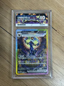 Pokemon TCG Umbreon EX Prismatic Evolutions SIR 161/131 ACE 10 Perfect Subgrades - Image 2