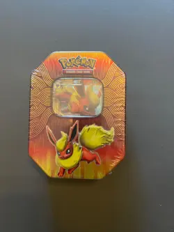 Pokemon TCG Flareon GX Elemental Power Tin Sealed - Image 1