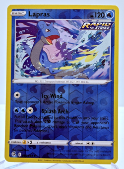 Lapras - 054/264 - Uncommon - Reverse Holo - Pokemon Fusion Strike - NEAR MINT - Image 1