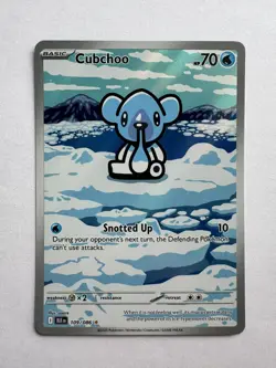 Cubchoo ⭐ 109/086 Holo Illustration Rare Black Bolt 2025 Pokemon NM - Image 1