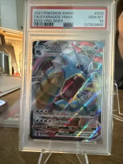 Pokemon TCG Gyarados VMAX 029/203 Full Art Holo Ultra Rare Dynamax - Image 1