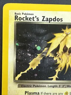 Pokemon Rocket’s Zapdos Holo Team Rocket #15 LP - Image 2