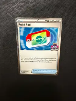 Pokemon Asia Exclusive Poke Pad Master Ball Promo Stamped 198/217 - Image 1