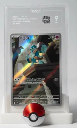 Pokemon Golett 128/086 SV11B Black Bolt Art Rare Holo TAG 9 Japanese - Image 1