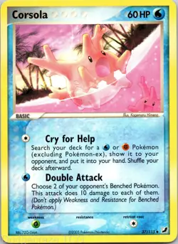 Corsola 37/115 Uncommon Unseen Forces Pokemon NM - Image 1