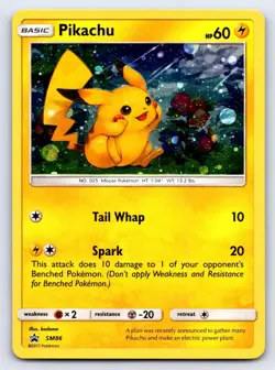 Pikachu - SM86 Holo Promo Sun & Moon Promo Pokemon Cosmos Holo Lightly Played - Image 1