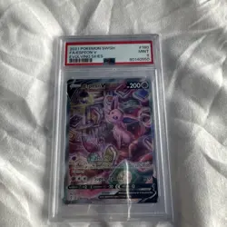 PSA 9 - Pokemon Espeon V Alt Art - Evolving Skies - 180/203 -Ultra Rare TCG SWSH - Image 1
