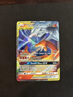 Pokemon TCG Reshiram & Charizard GX 20/214 Near Mint Condition - Image 1