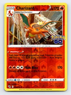 Charizard 010/078 - Pokemon GO Reverse Holo - Image 1