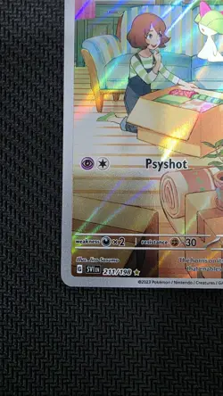 Pokemon TCG Ralts Scarlet & Violet Ralts Holo Illustration Rare - Image 5