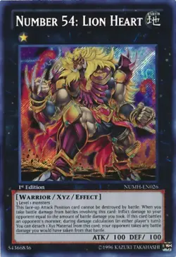 Number 54: Lion Heart - NUMH-EN026 - Secret Rare - Unlimited - Lightly Played - Image 1