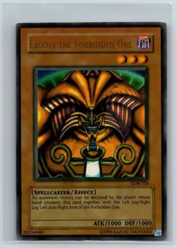 Exodia the Forbidden One LOB-124 The Legend of Blue Eyes Yu-Gi-Oh Unlimited MP - Image 1