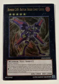Number C105: Battlin’ Boxer Comet Cestus Ultimate Rare LTGY-EN052 LP - Image 4