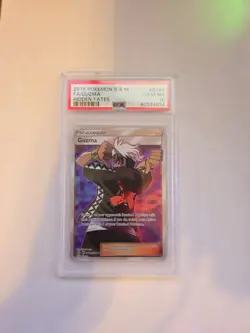 2019 Pokemon Sun & Moon Hidden Fates Guzma Full Art Card SV84 PSA 10 Gem Mint - Image 1