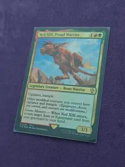MTG Red XIII, Proud Warrior (Surge Foil) Commander: Final Fantasy 91 NM FIC - Image 2