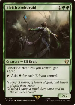 Elvish Archdruid 237 LTC Commander: LOTR: Tales of Middle-earth NM - Image 1