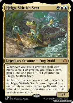 Helga, Skittish Seer [BLB - 217] - NM TCG MTG - Image 1