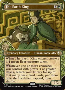 MTG Avatar *FOIL* ELEMENTAL SHOWCASE R The Earth King #0344 - Image 1
