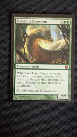 MTG - Engulfing Slagwurm. Jumpstart 2022. Rare Green Creature - Wurm. - Image 1