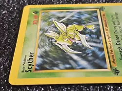SCYTHER 1st EDITION 1999 Pokemon Jungle Set Non-Holo Card #26/64 - Image 3