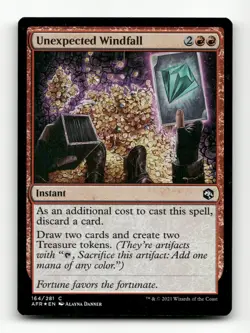 Unexpected Windfall FOIL Adventures in the Forgotten Realms #164 Common - Image 1