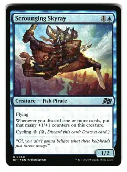 Scrounging Skyray 60 Uncommon Aetherdrift Magic: The Gathering Foil Near Mint - Image 1