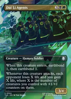 MTG Avatar *FOIL* BORDERLESS SCENE U Dai Li Agents #0306 - Image 1