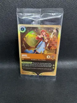 Disney Lorcana Prerelease Exclusive Wilds Unknown Stamped Promo Ariel Curious - Image 1