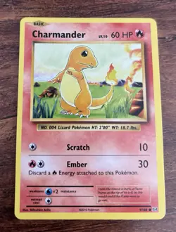 Pokemon TCG Charmander Evolutions Card 9/108 Regular Common - Image 1