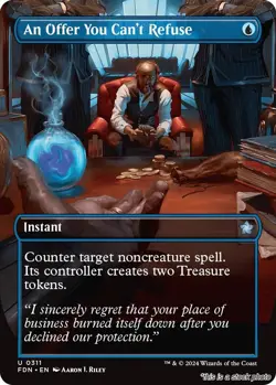 An Offer You Can't Refuse (Borderless) [FDN - 311] - NM TCG MTG - Image 1