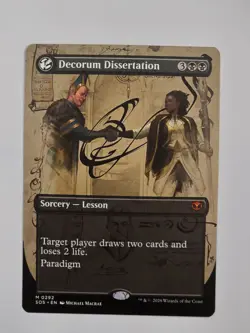 Decorum Dissertation - M0292 Reg (Borderless) Secrets of Strixhaven - MTG - NM - Image 1