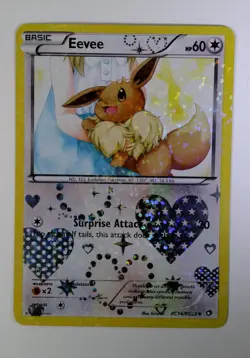 NM Excellent pokemon eevee rc14 Legendary Treasures NM - Image 1