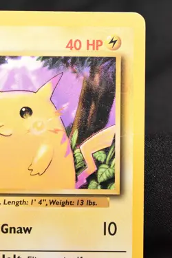 Pikachu 58/102 NM Base Set Regular Common Unlimited Pokemon TCG Card Near Mint - Image 3