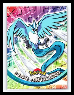 💥 ARTICUNO 1999 Topps Pokemon TV Non Holo Animation 1st Series Blue Logo # 144 - Image 1