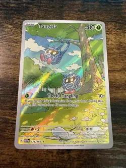 Pokemon Tangela 178/165 Scarlet & Violet 151 Illustration Rare Full Art Holo - Image 1