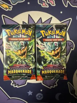Pokemon Twilight Masquerade Booster Packs- 10 Cards / Pack - SEALED 2 Packs - Image 1