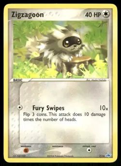 Zigzagoon 7/10 EX Trainer Kit Latios Pokemon NM - Image 1