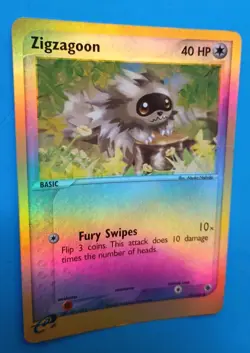 POKEMON Card Ruby & Sapphire ZIGZAGOON 79/109 REVERSE HOLO LP/EX C 2003! - Image 2