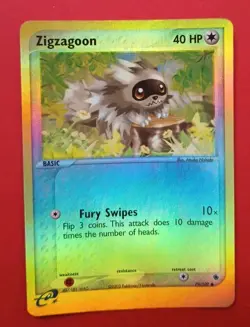 POKEMON Card Ruby & Sapphire ZIGZAGOON 79/109 REVERSE HOLO LP/EX C 2003! - Image 4