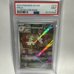 2023 POKEMON SVI EN-SCARLET & VIOLET ILLUSTRATION RARE #212 KIRLIA PSA 9 - Image 1