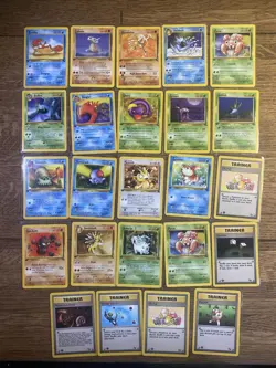 Vintage Pokemon 1st Edition Lot of 24 cards - Jungle, Fossil - Image 1