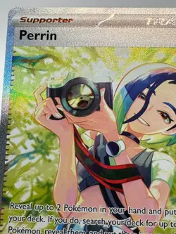 Pokemon TCG Trainer Perrin Special Illustration Card 220/167 Twilight Masquerade - Image 3