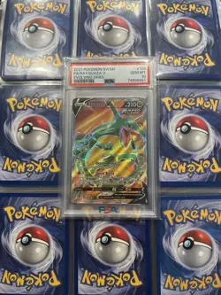Pokemon Rayquaza V Full Art 193/203 Evolving Skies Ultra Rare PSA 10 GM MNT 2021 - Image 2
