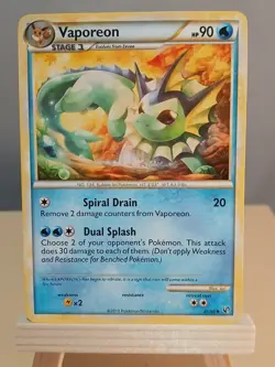 Vaporeon Pokemon Undaunted 41/90 LP - Image 1